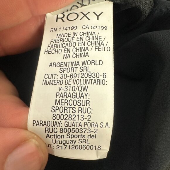 Roxy Womens 4-Way Stretch Black Athletic Shorts Sz Large Lightweight Activewear - Picture 9 of 14